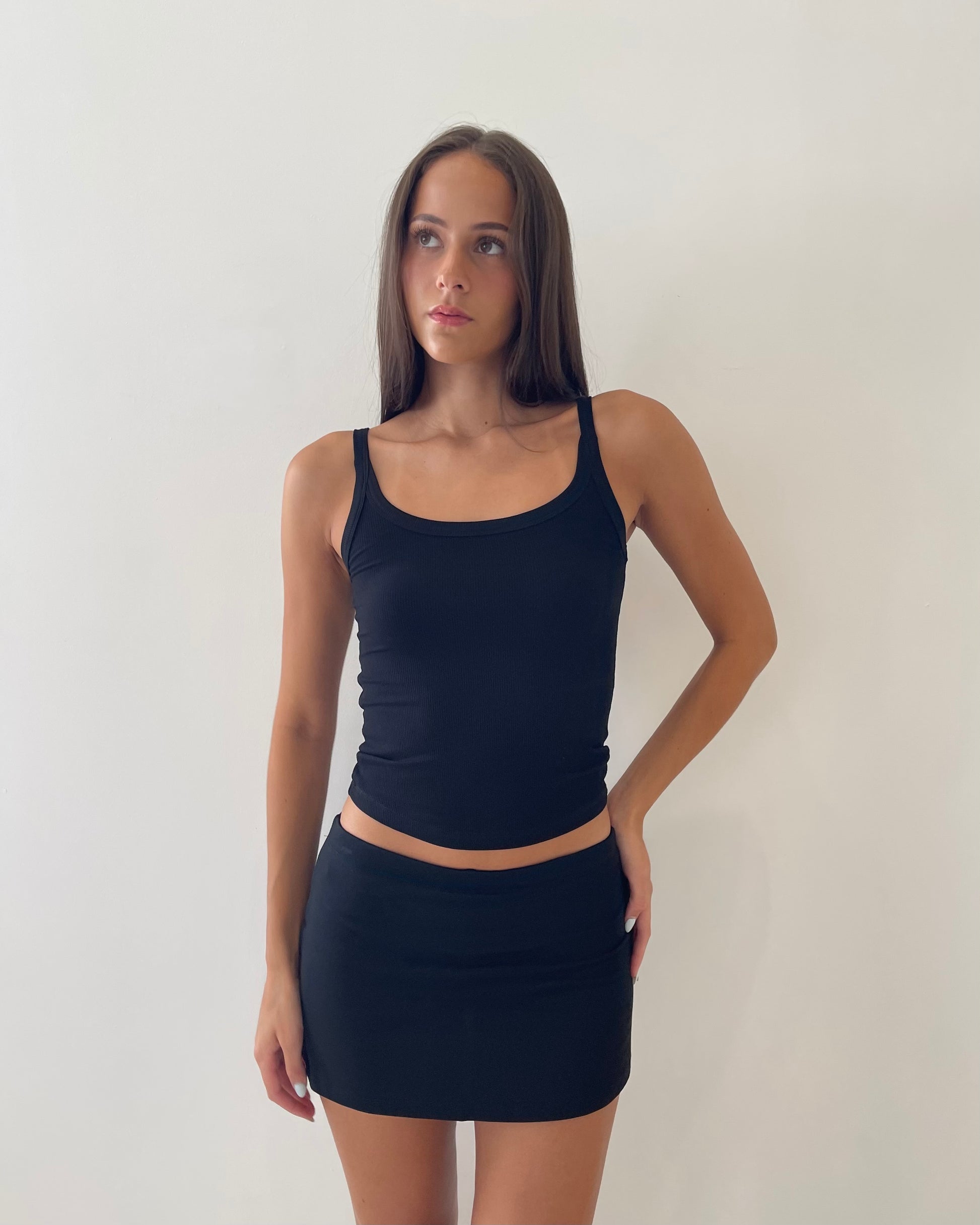 Ribbed Tank (Black) RG