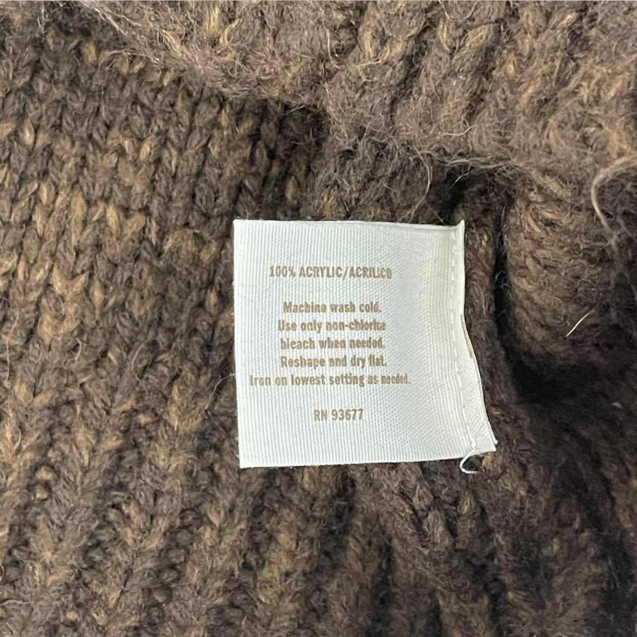 Brown Cropped Cardigan LG