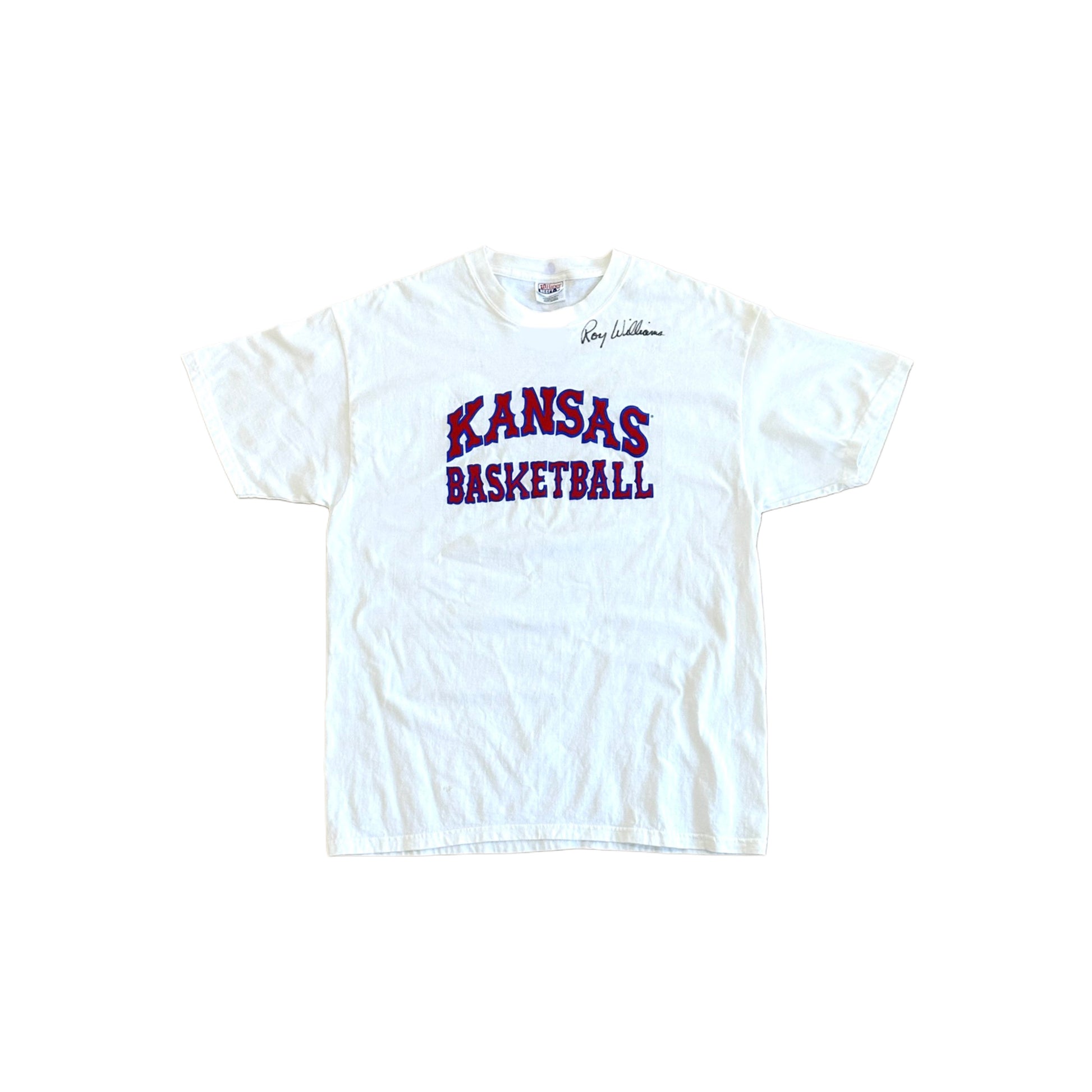 Kansas Roy Williams Signed T Shirt (large)