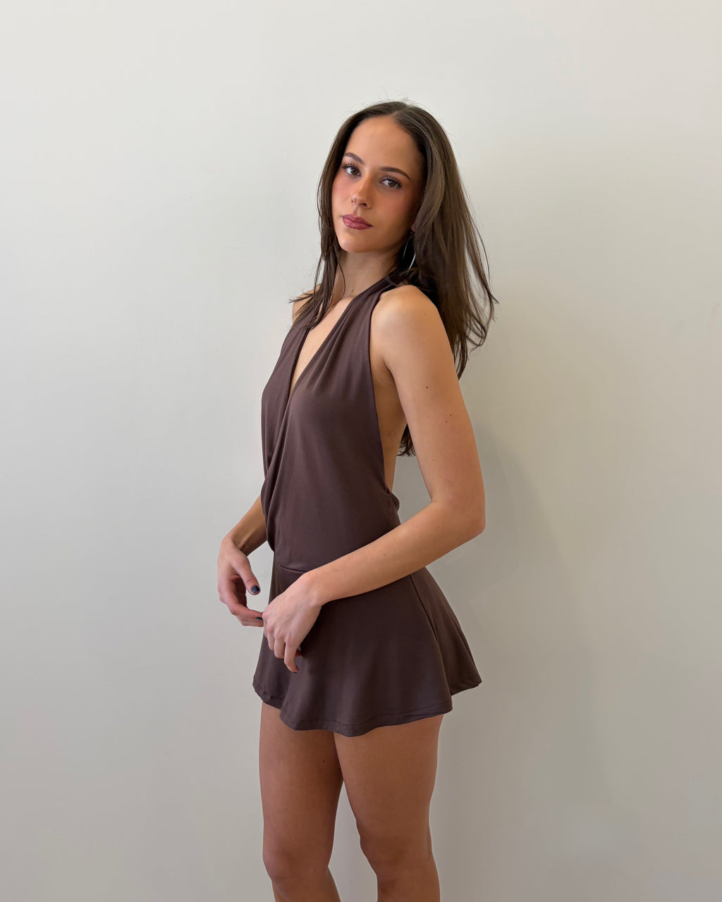 Leah Dress (Brown)