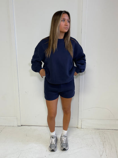 Varsity Sweat Shorts (Navy) RG