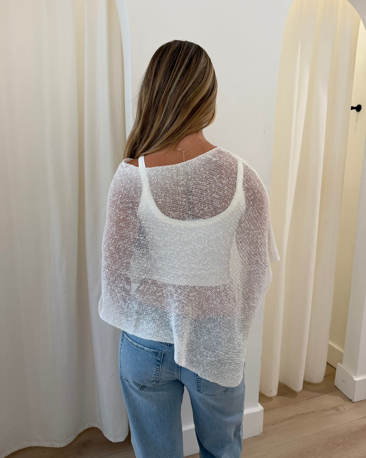 Adeline Poncho (Ivory)