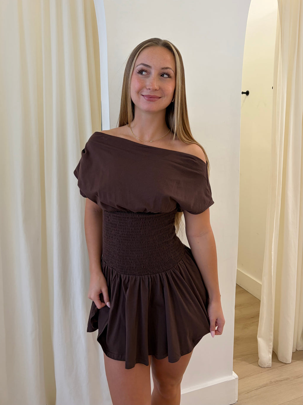 Ashley Dress (Brown)